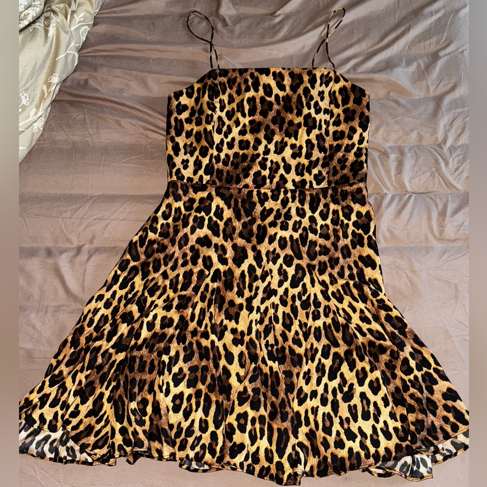 Alice + Olivia Leopard Print Mini Dress
